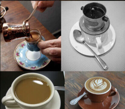 coffee cup & glass